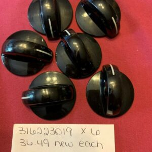 USED - Range/Stove/Oven Control Knob 316223019, SOLD SEPARATELY